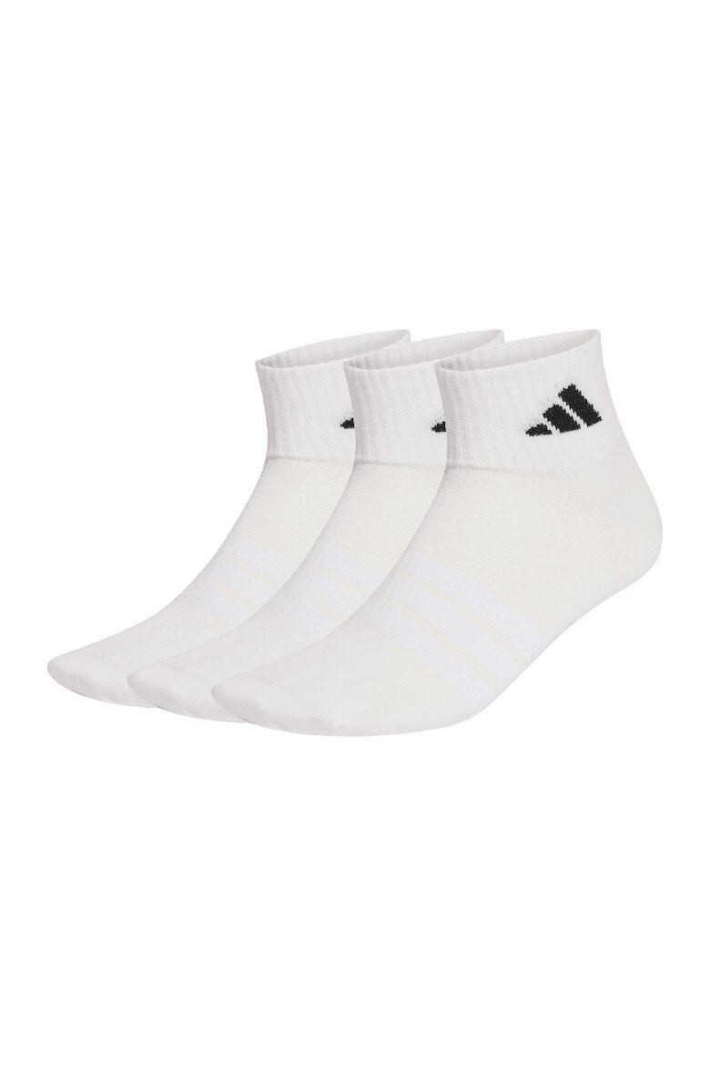 adidas Performance Унисекс чорапи с памук 3 чифта Бял