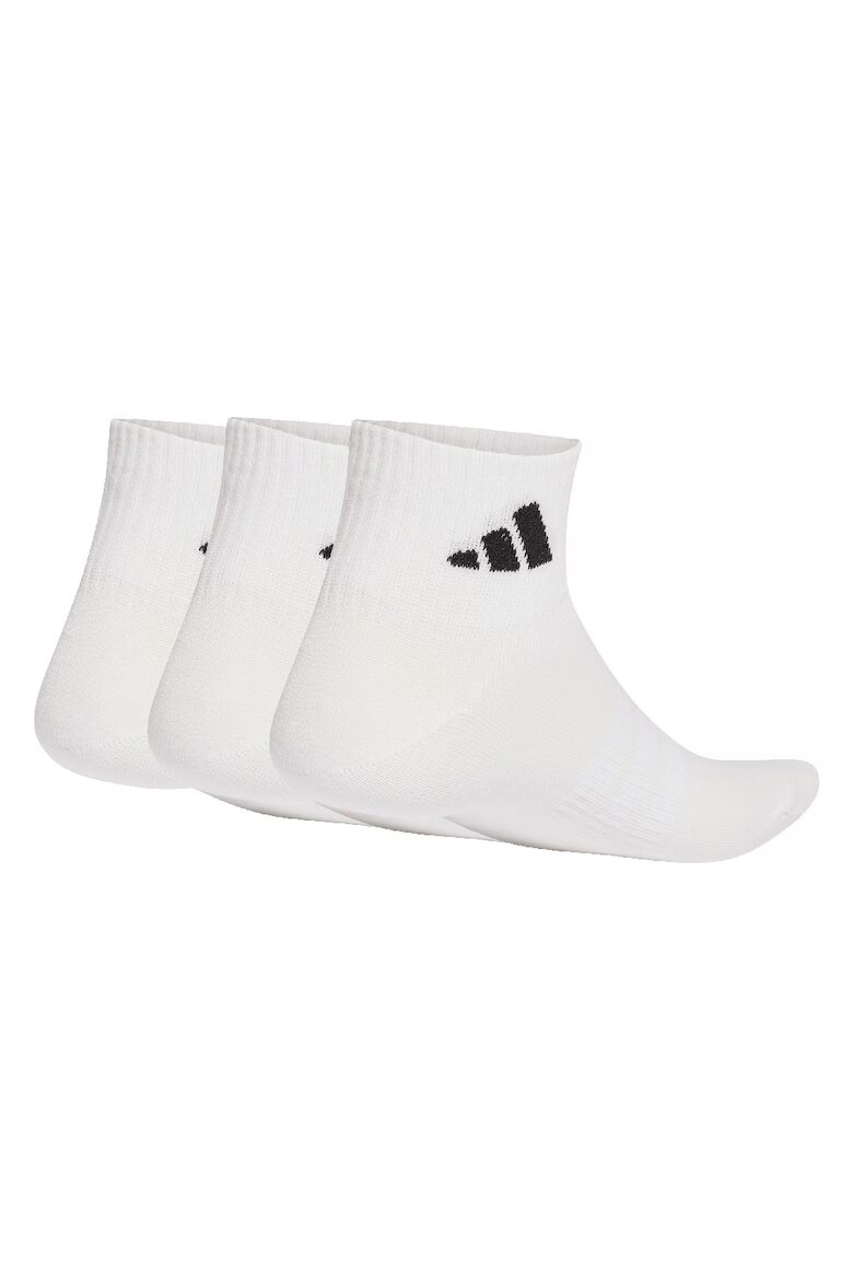 adidas Performance Унисекс чорапи с памук 3 чифта Бял
