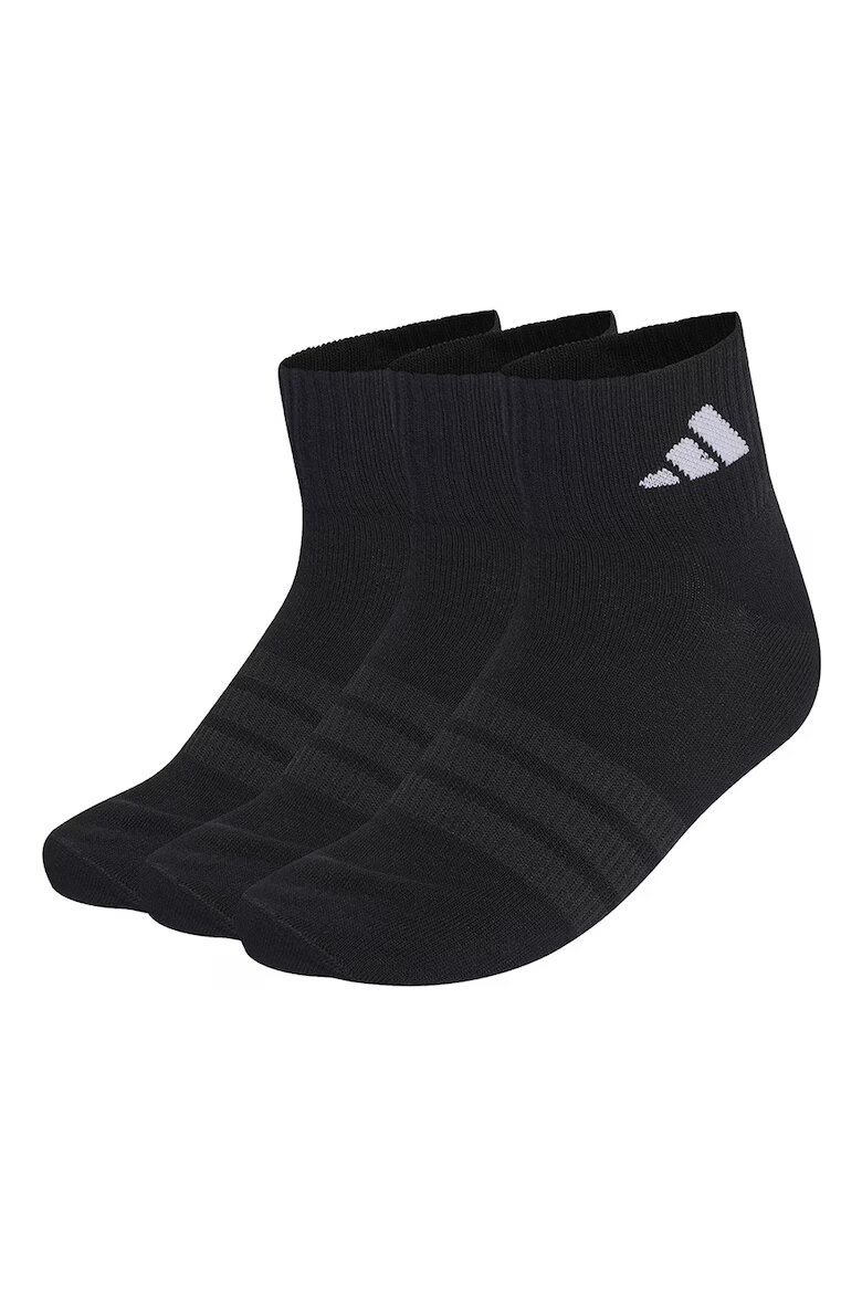 adidas Performance Унисекс чорапи с памук 3 чифта Бял/Черен