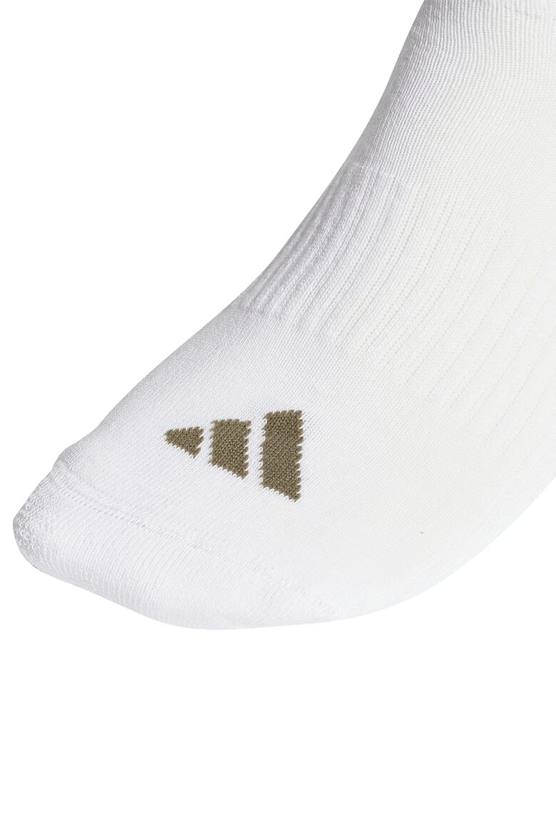 adidas Performance Унисекс дълги рипсени чорапи - 3 чифта Бял/Бежов/Маслинено зелено