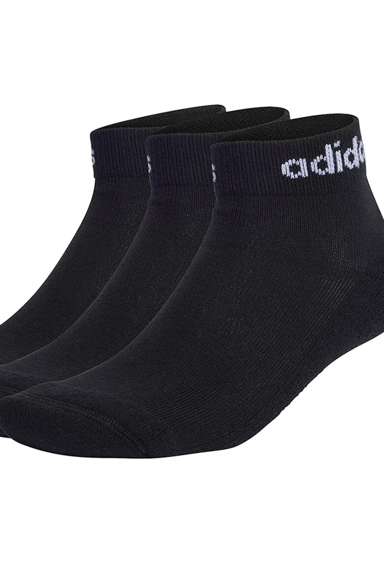 adidas Performance Унисекс къси чорапи - 3 чифта Черен