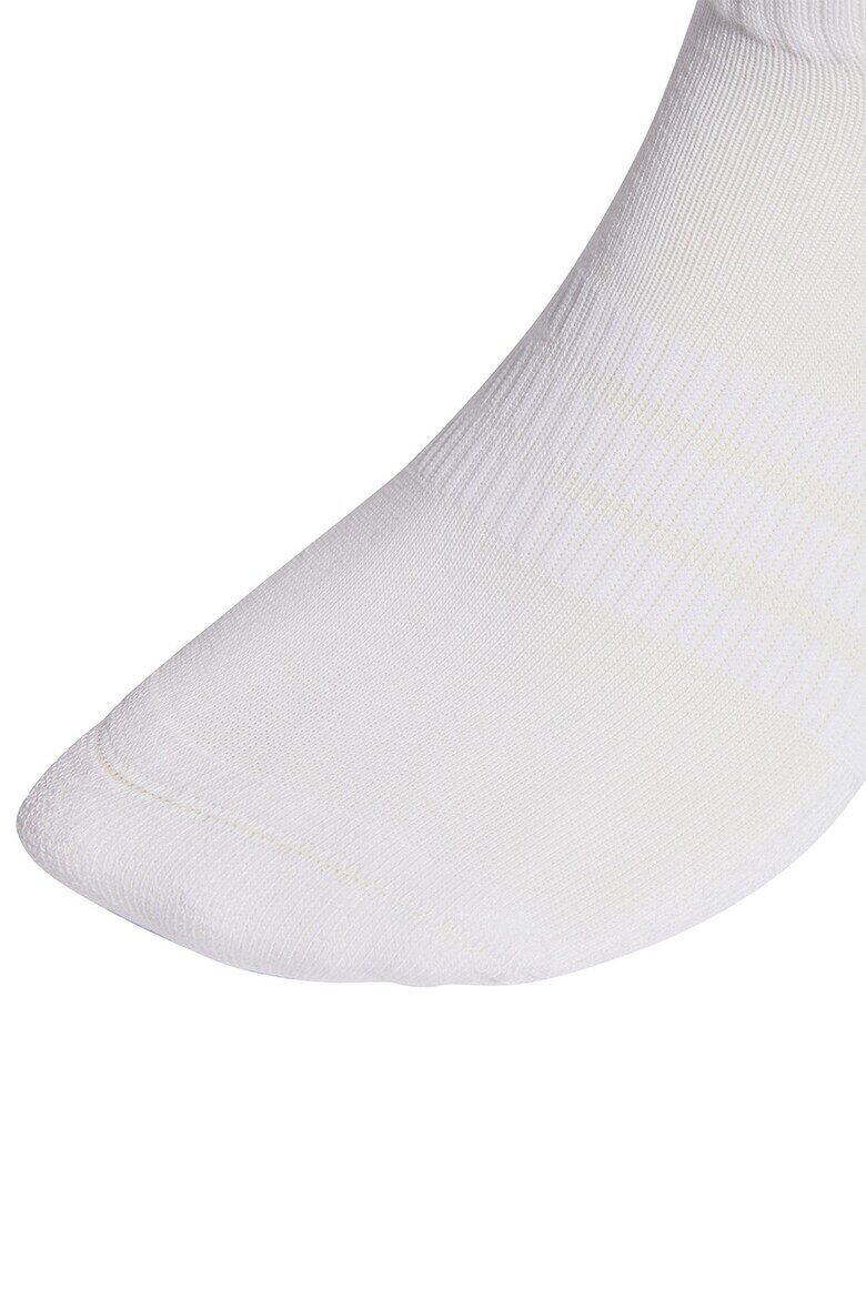 adidas Performance Унисекс къси чорапи с лого - 3 чифта Бял