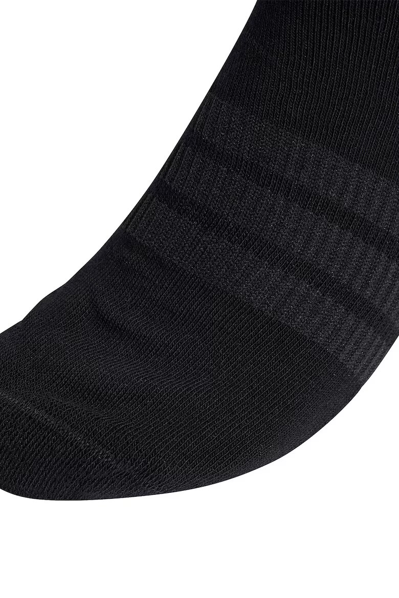 adidas Performance Унисекс къси чорапи с лого - 3 чифта Черен