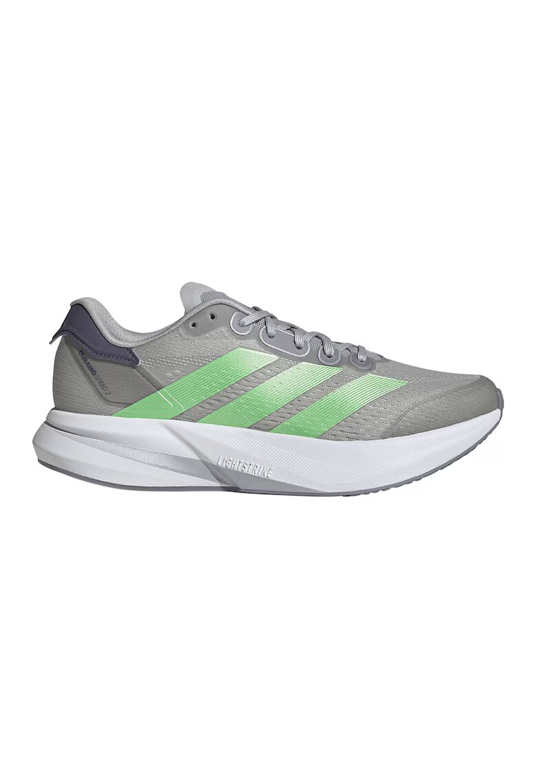 adidas Performance Унисекс обувки за бягане Duramo Speed 2 - Светло сив/Лайм зелено