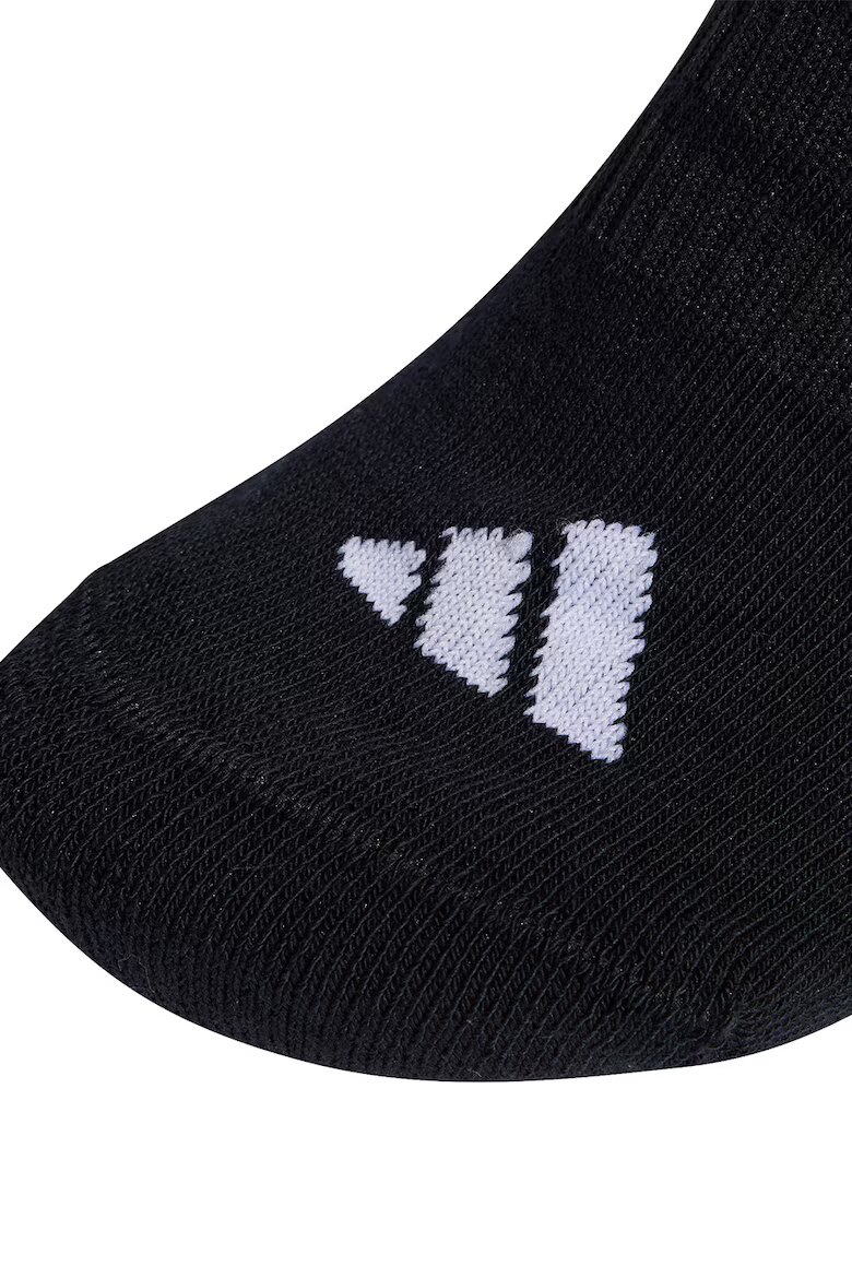 adidas Performance Унисекс омекотени чорапидо глезена Essentials - 3 чифта Черен