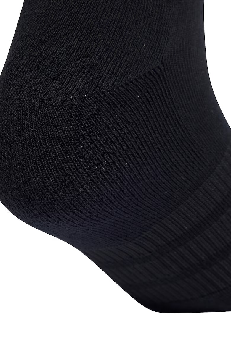 adidas Performance Унисекс омекотени чорапидо глезена Essentials - 3 чифта Черен