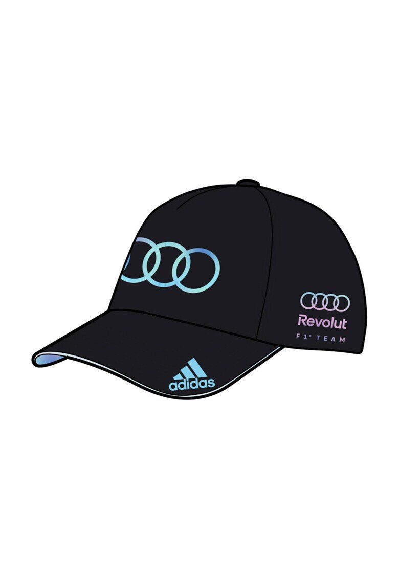 adidas Performance Унисекс шапка Motor Sport с принт на F1 - Черен/Ледено синьо