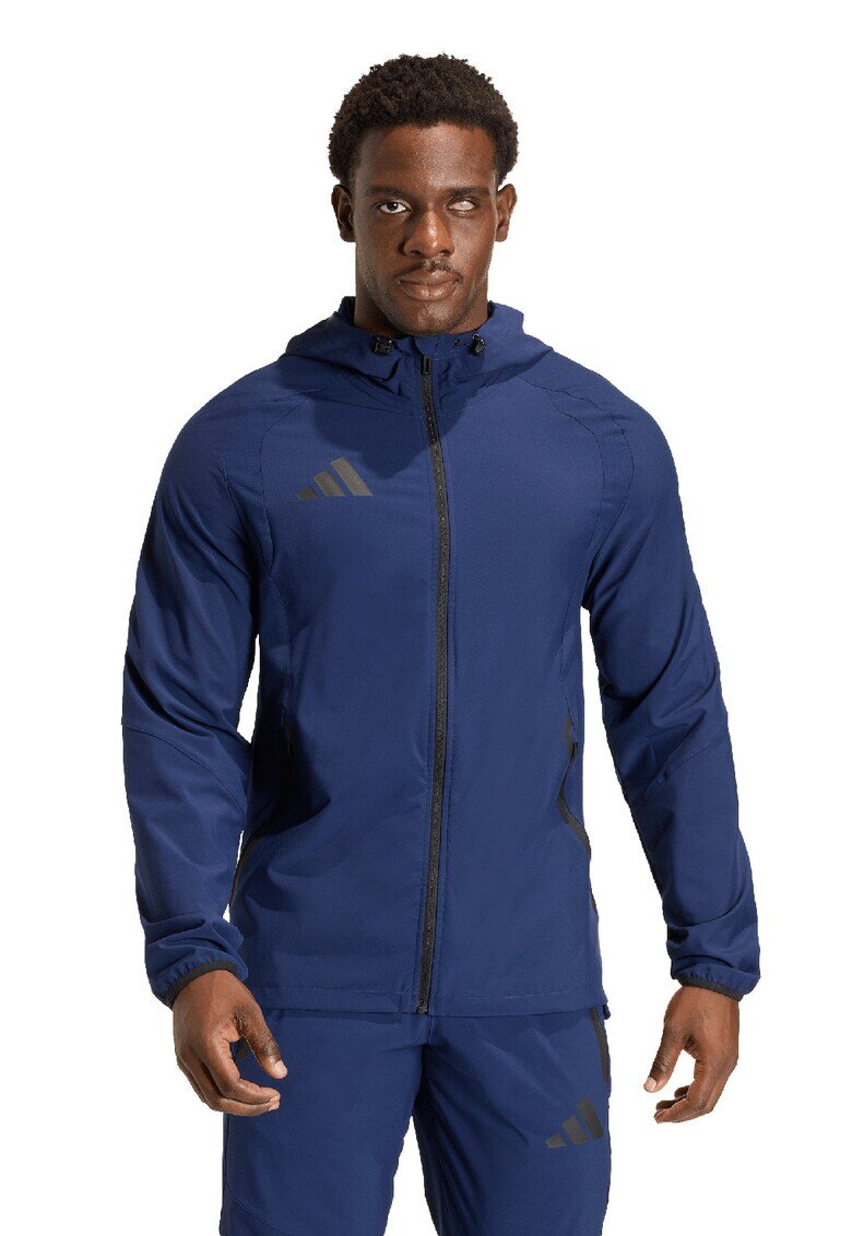 adidas Performance Ветроустойчиво футболно яке Tiro Travel - Тъмносин