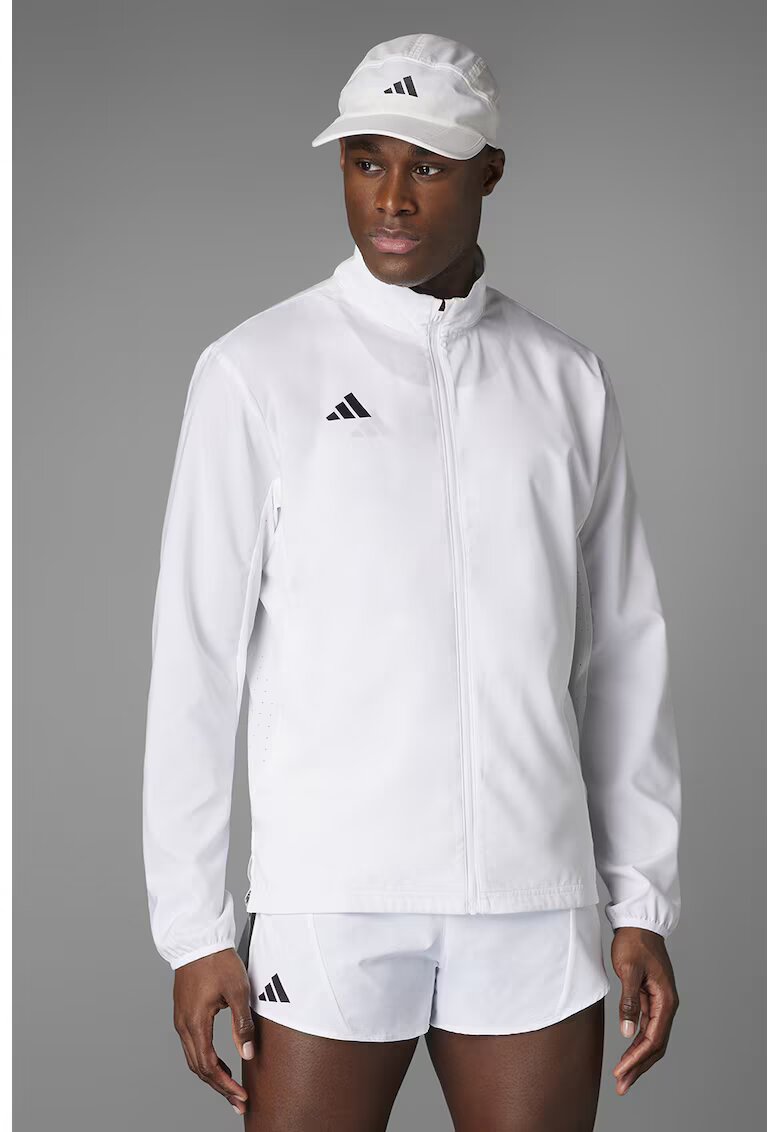 adidas Performance Водоустойчиво яке за бягане Adizero Essentials - Бял