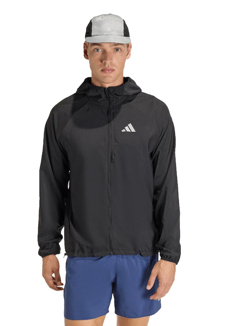 adidas Performance Яке за бягане Adi365 Essentials със светлоотразително лого - Черен