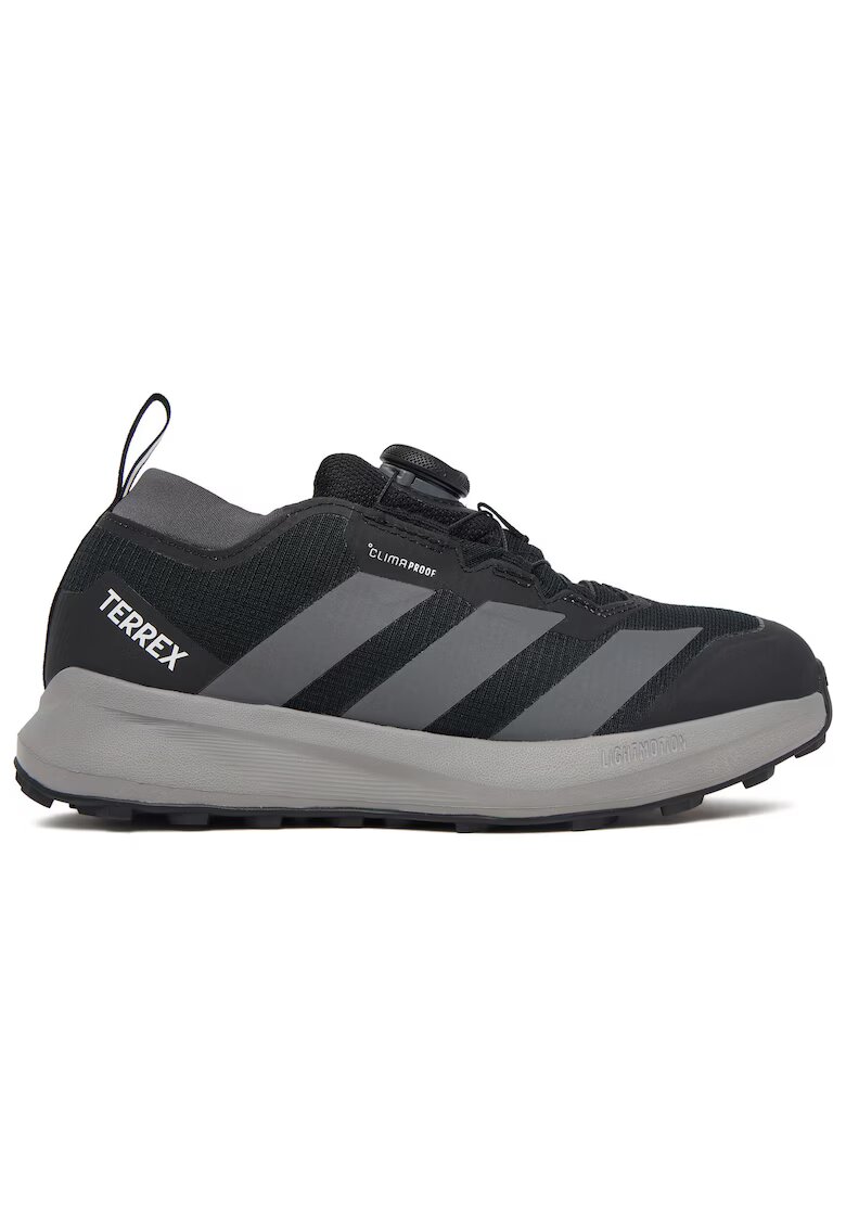 adidas спортни обувки от текстил със система за затваряне BOA - Terrex ClimaProof - черно/сиво - за момчета