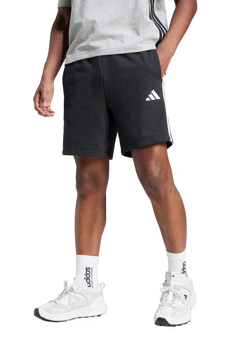 adidas Sportswear Бермуди Essentials с 3 ивици Бял/Черен