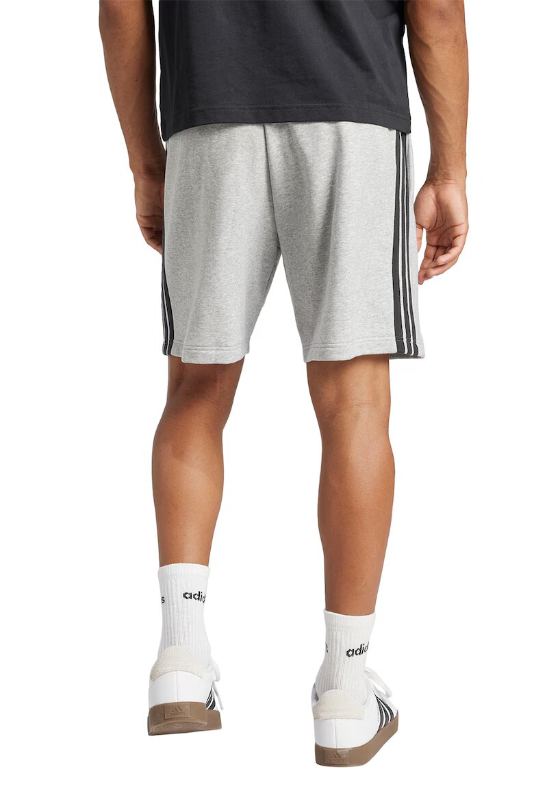 adidas Sportswear Бермуди Essentials с 3 ивици Черен/Светлосив меланж