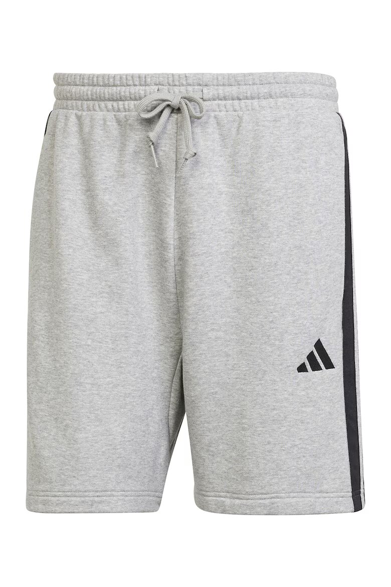 adidas Sportswear Бермуди Essentials с 3 ивици Черен/Светлосив меланж