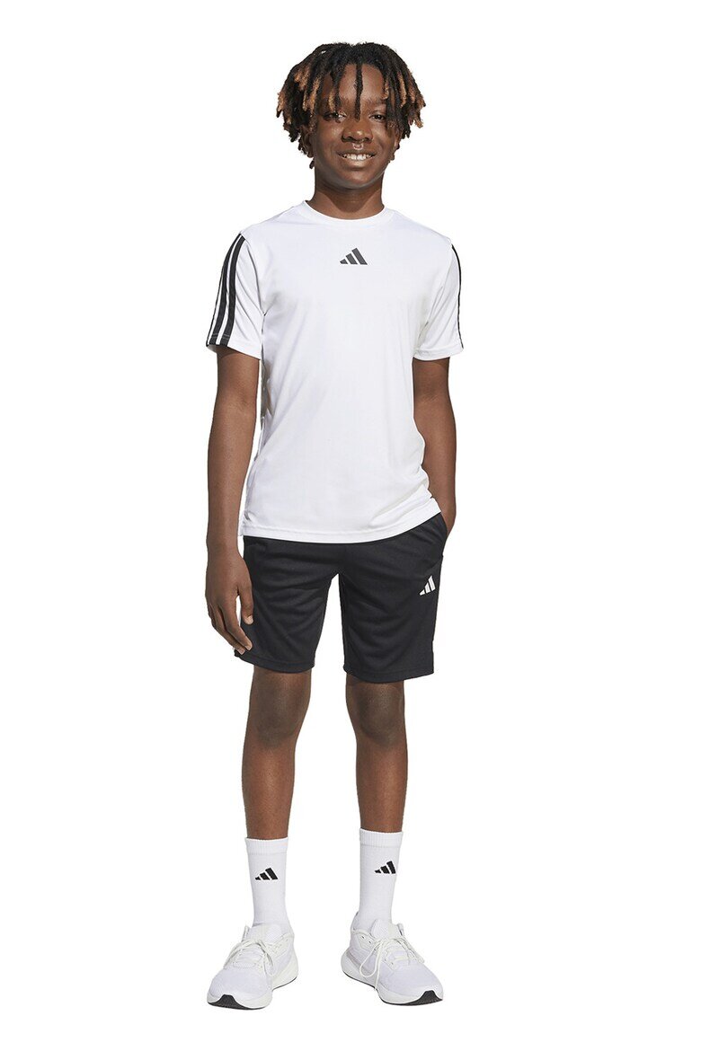 adidas Sportswear Бермуди с джобове и еластична талия Бял/Черен
