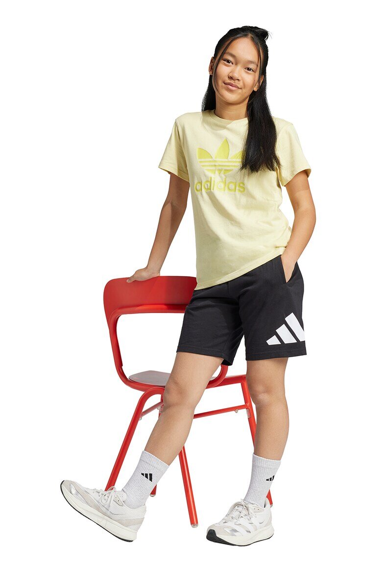 adidas Sportswear Бермуди с лого Бял/Черен