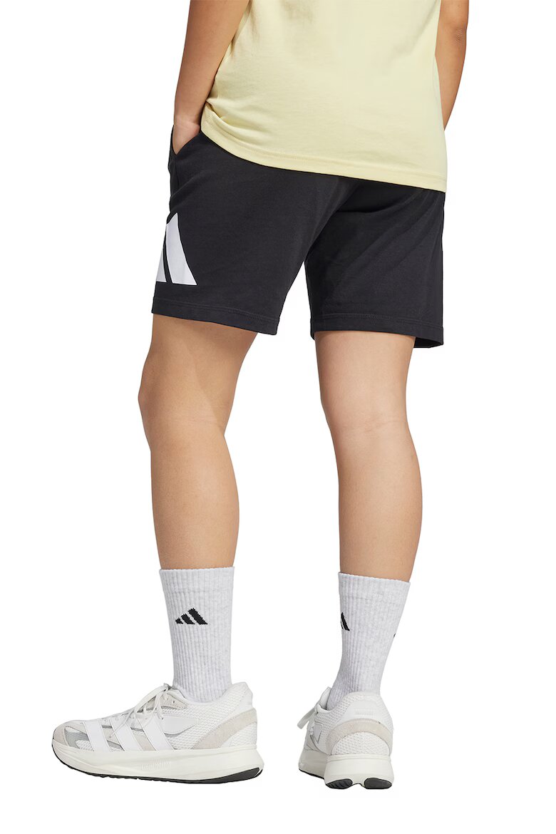 adidas Sportswear Бермуди с лого Бял/Черен