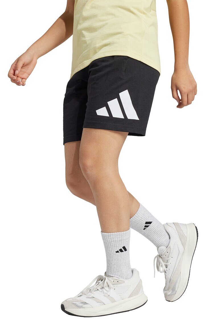 adidas Sportswear Бермуди с лого Бял/Черен