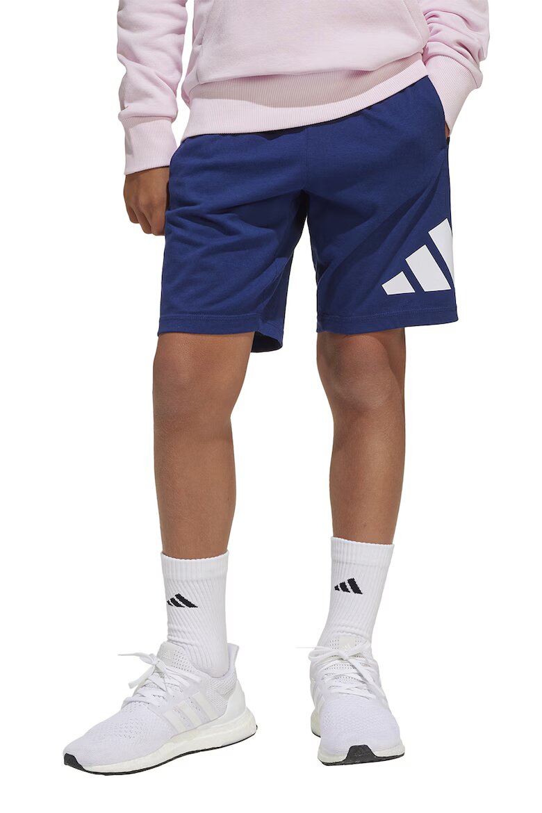 adidas Sportswear Бермуди с лого Бял/Тъмносин