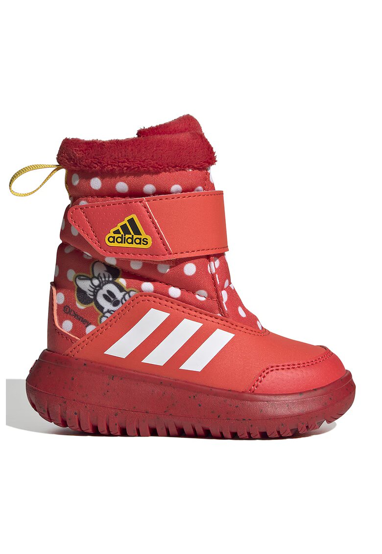 adidas Sportswear Боти Winterplay с велкро и щампа на Minnie Mouse - Червен/Бял