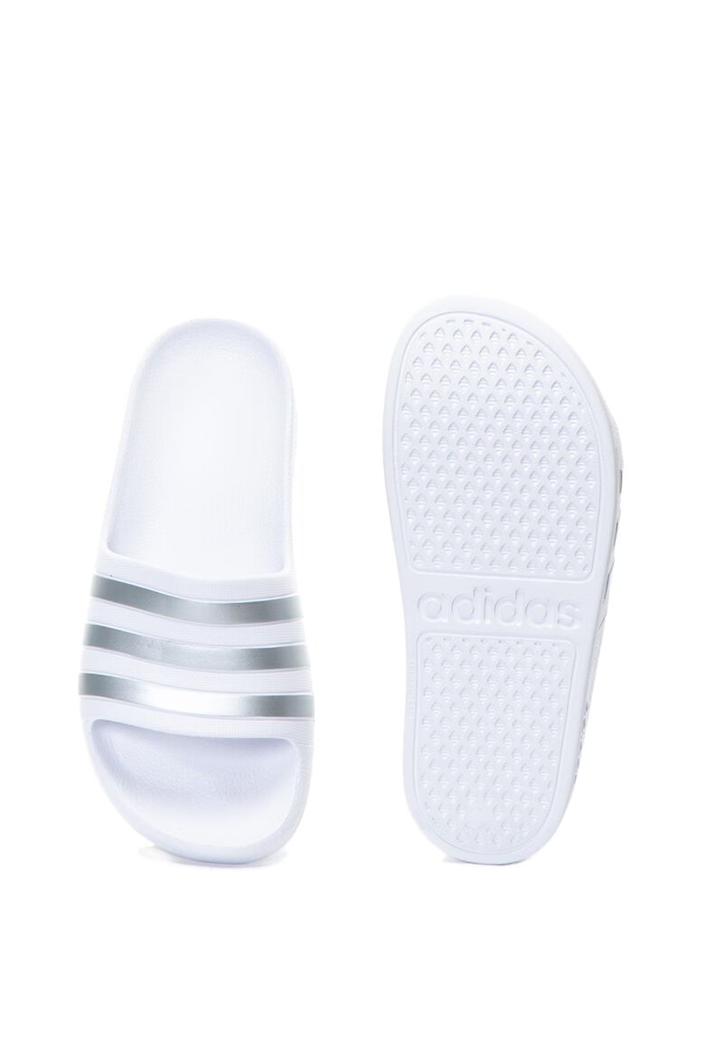 adidas Sportswear Чехли Adilette с ергономична стелка Бял/Сребрист