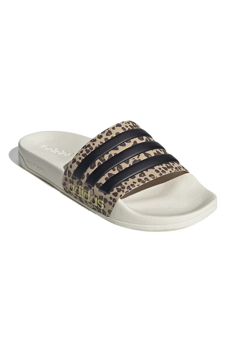 adidas Sportswear Чехли Adilette с принт Слонова кост/Черен/Бежов