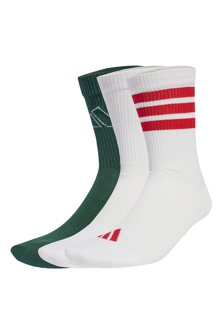 adidas Sportswear Дълги чорапи - 3 чифта Червен/Бял/Зелен