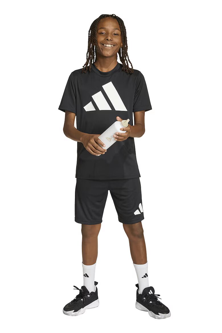 adidas Sportswear Фитнес шорти с връзка Черен