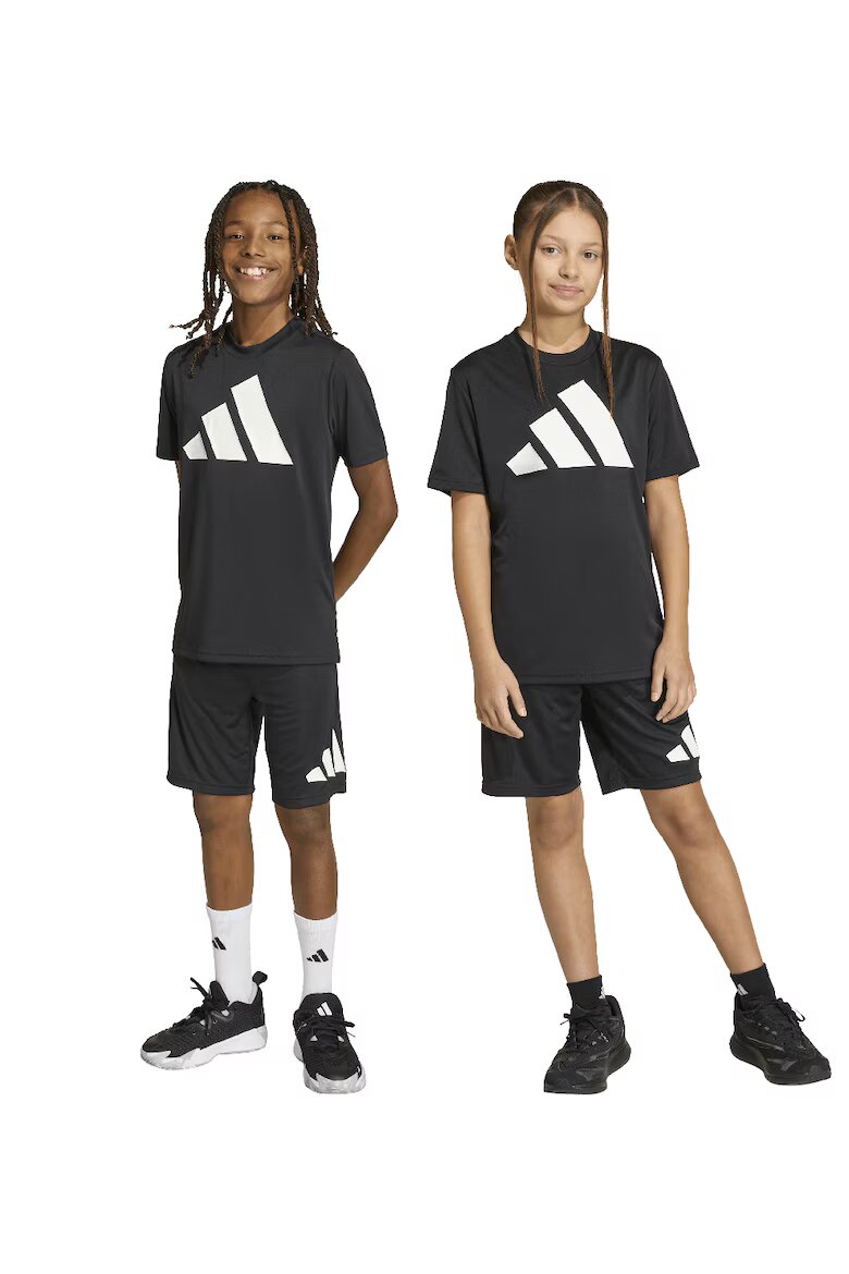adidas Sportswear Фитнес шорти с връзка Черен