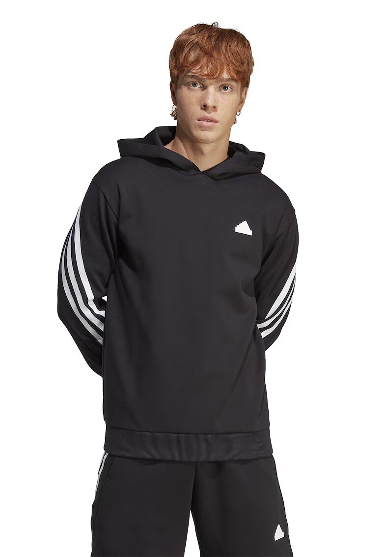 adidas Sportswear Худи Future Icons с десен с лого - Бял/Черен