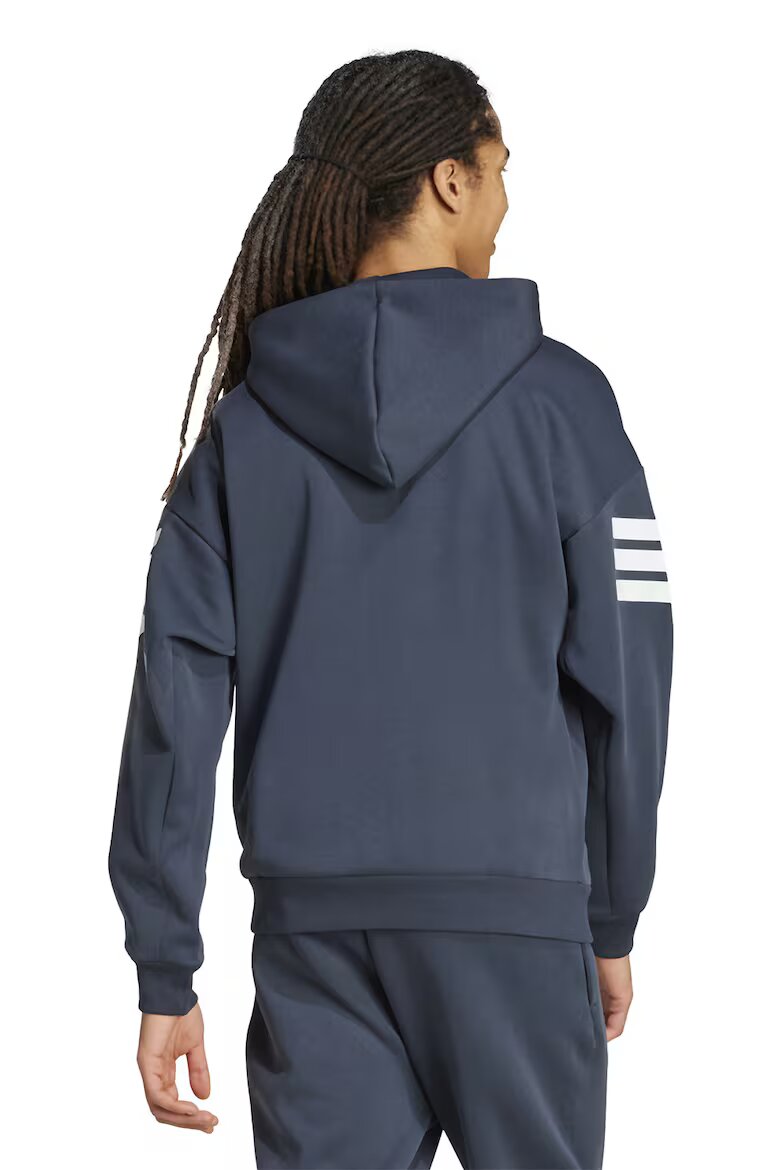 adidas Sportswear Худи Future Icons с паднали ръкави и цип Бял/Тъмносин