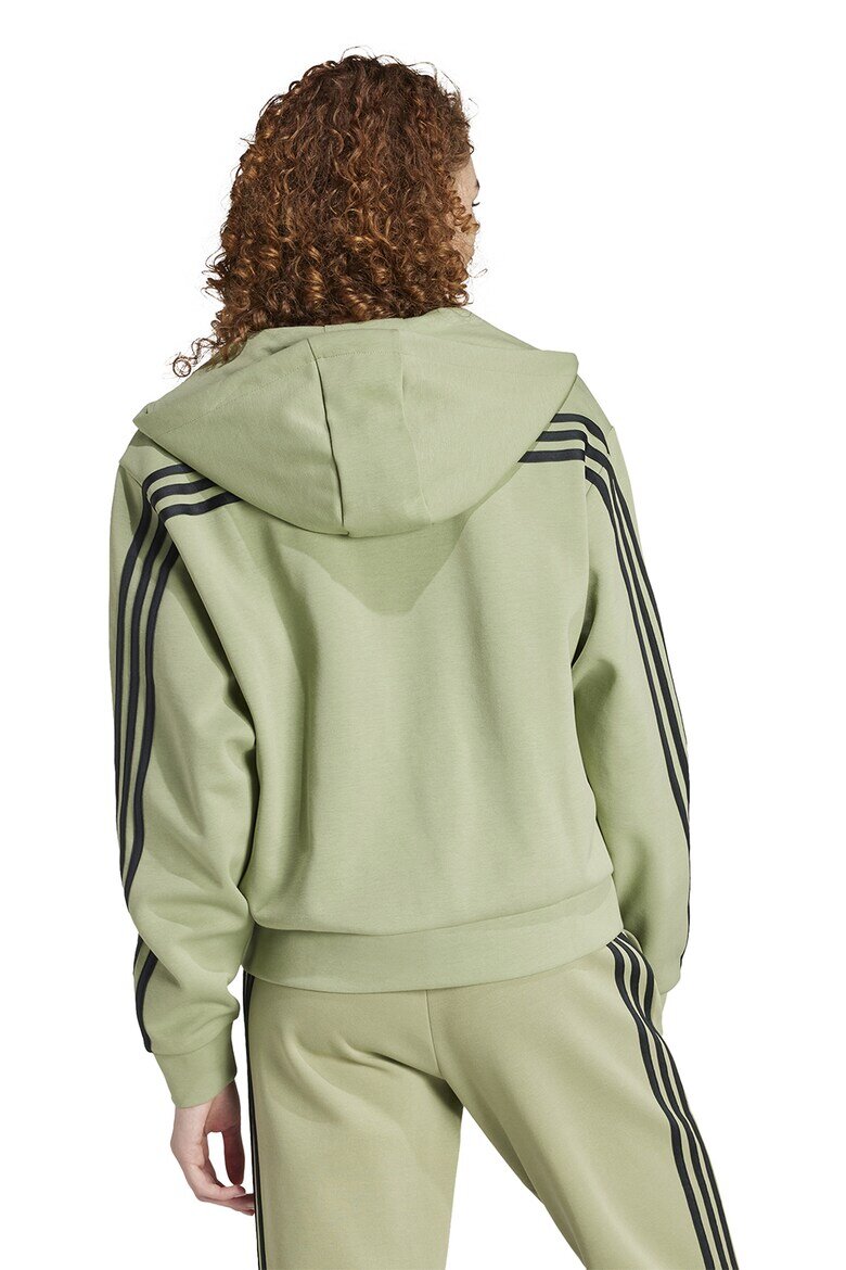 adidas Sportswear Худи Future Icons с цип и лого Черен/Зелени аспержи
