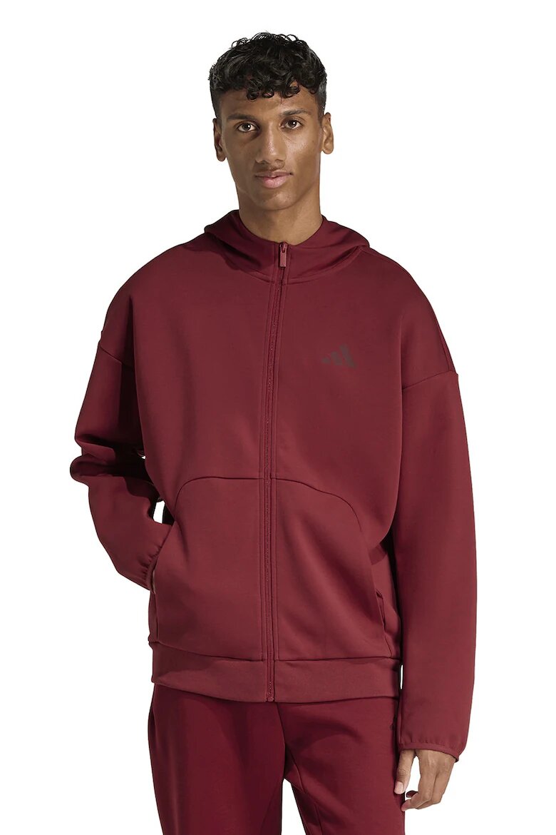adidas Sportswear Худи Future Icons с цип Тъмночервен
