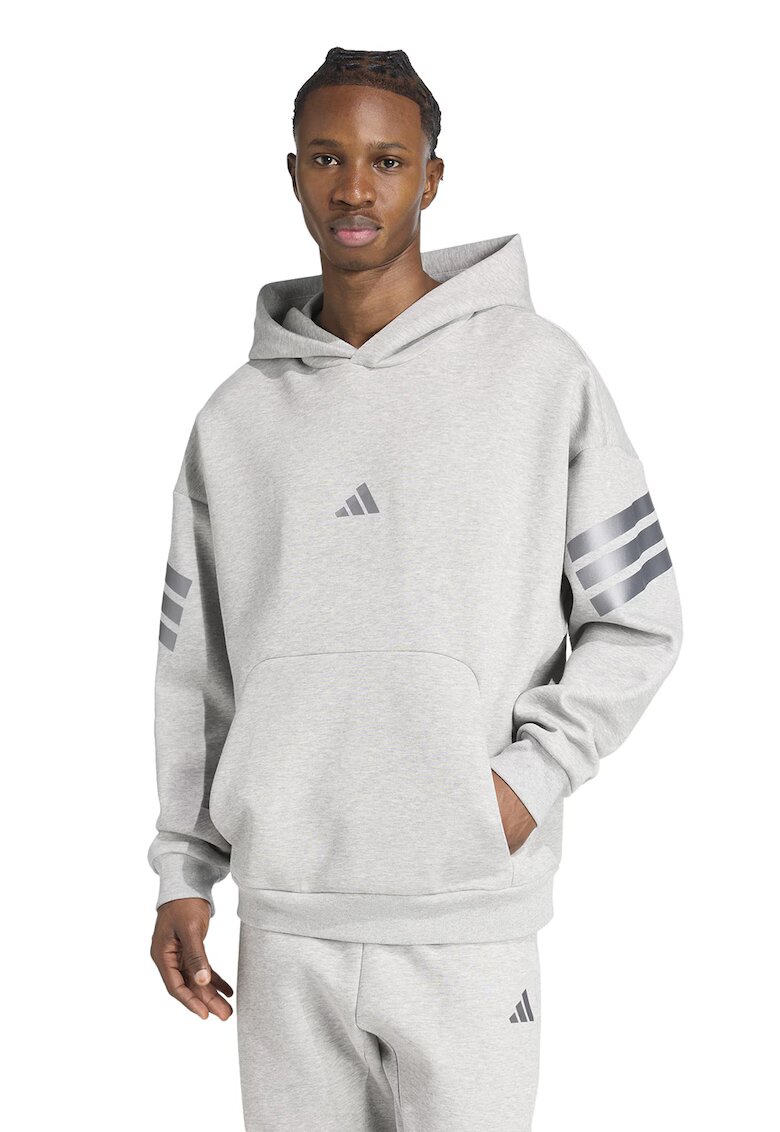 adidas Sportswear Худи с лого - Светло сив/Сребрист