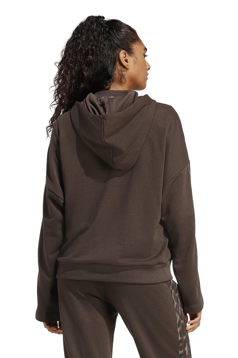 adidas Sportswear Худи с памук с лого Кафяв