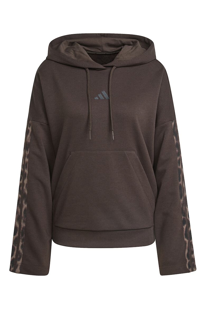 adidas Sportswear Худи с памук с лого Кафяв