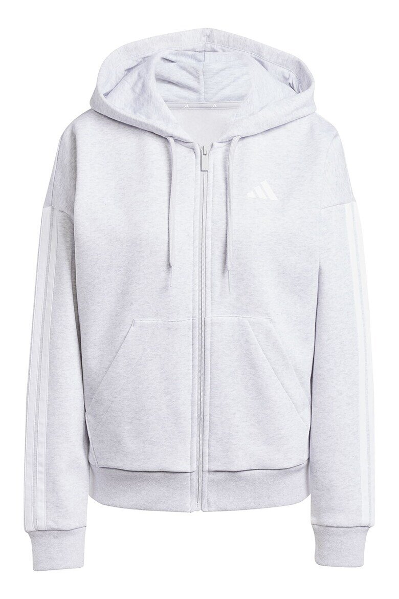 adidas Sportswear Худи с памук с цип Бял/Светло сив
