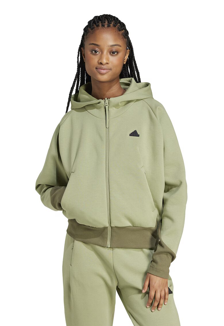 adidas Sportswear Худи с цип и скосени джобове