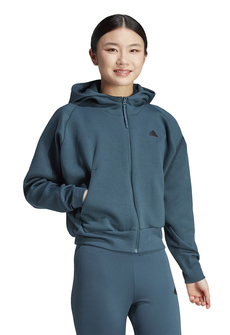 adidas Sportswear Худи с цип и скосени джобове