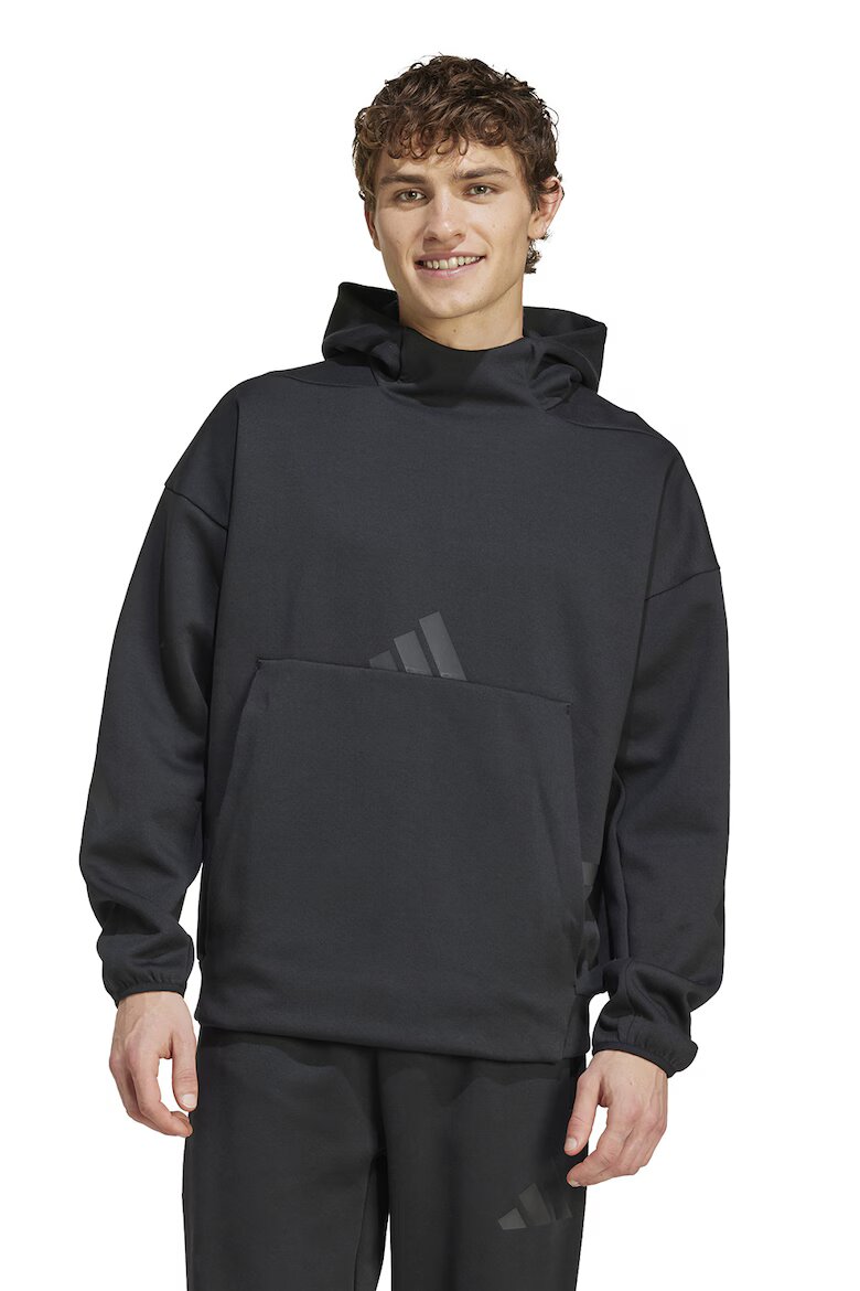 adidas Sportswear Худи Z.N.E. с паднали ръкави Черен