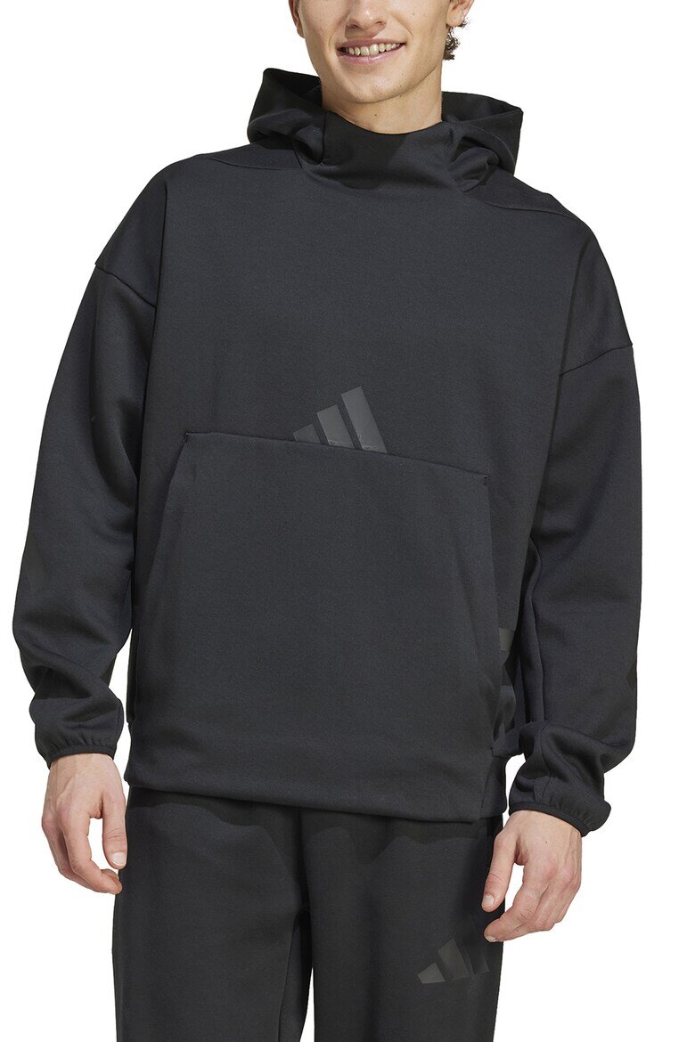 adidas Sportswear Худи Z.N.E. с паднали ръкави Черен