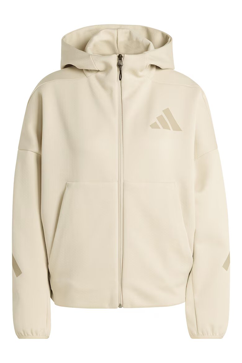 adidas Sportswear Худи Z.N.E. с паднали ръкави и скосени джобове Бежов