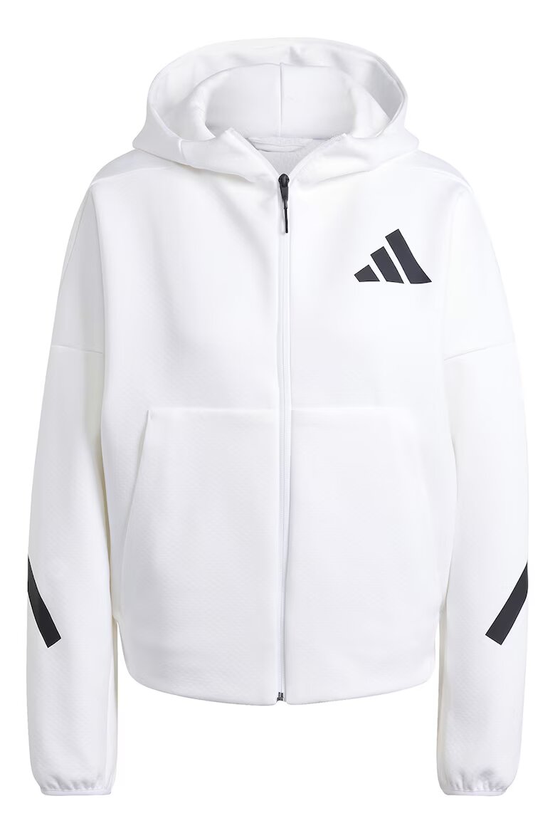 adidas Sportswear Худи Z.N.E. с паднали ръкави и скосени джобове Бял