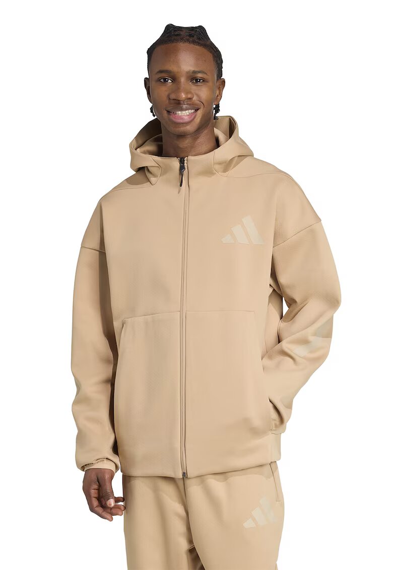 adidas Sportswear Худи Z.N.E. с цип - Бежов/Тъмнобежово