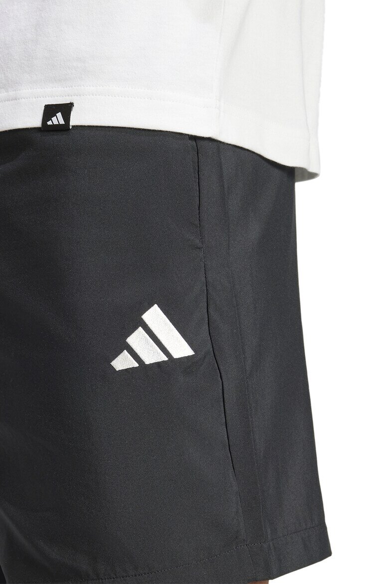 adidas Sportswear Къс панталон с джобове встрани Бял/Черен
