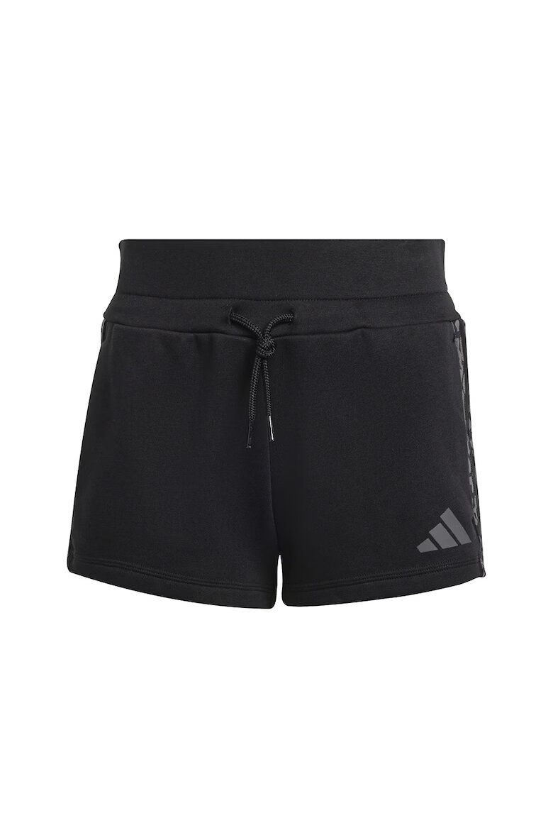 adidas Sportswear Къс панталон с еластична талия Черен/Сив