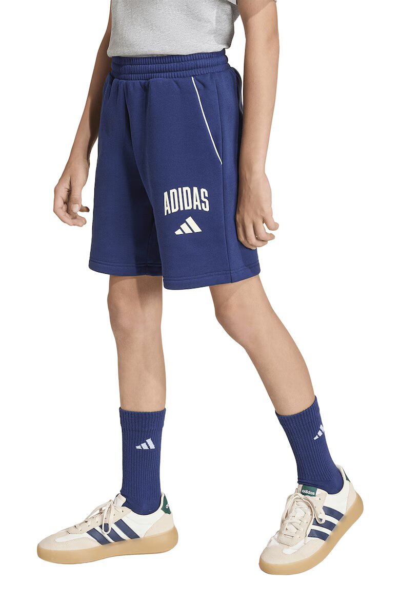 adidas Sportswear Къс панталон с лого Бял/Тъмносин