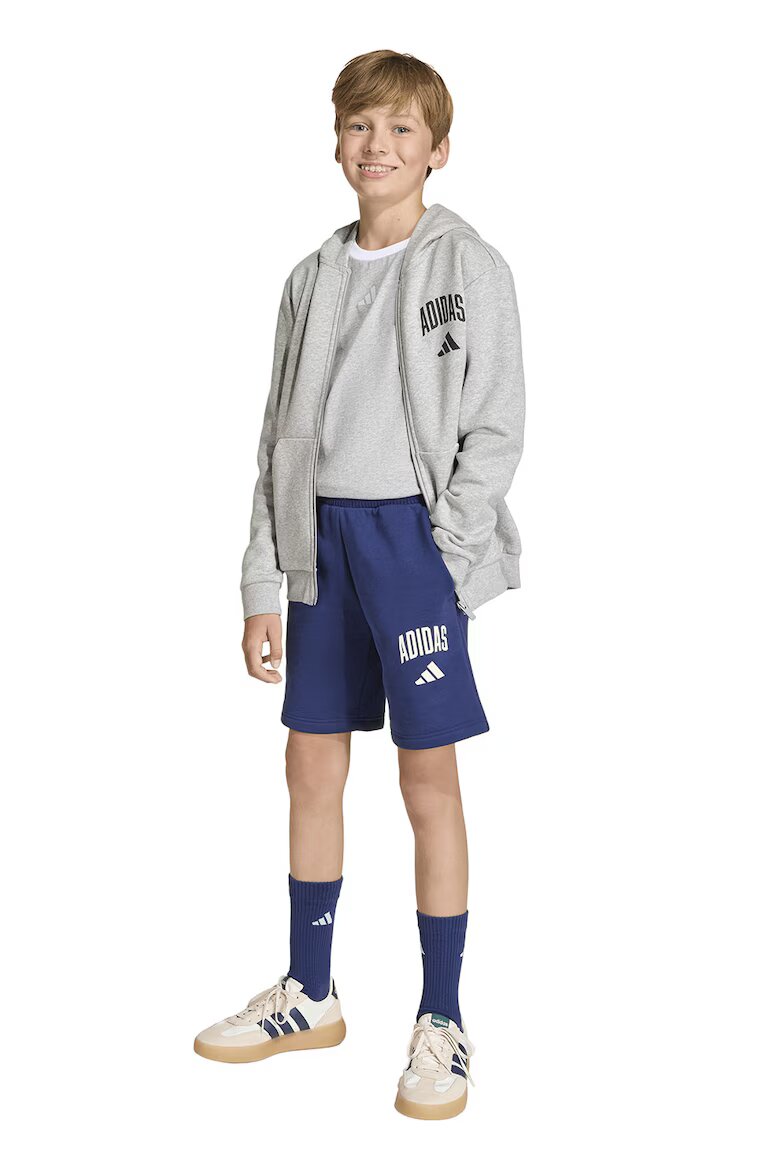 adidas Sportswear Къс панталон с лого Бял/Тъмносин