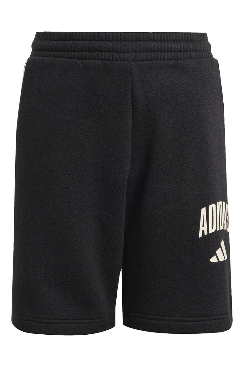 adidas Sportswear Къс панталон с лого Черен/Мръснобял