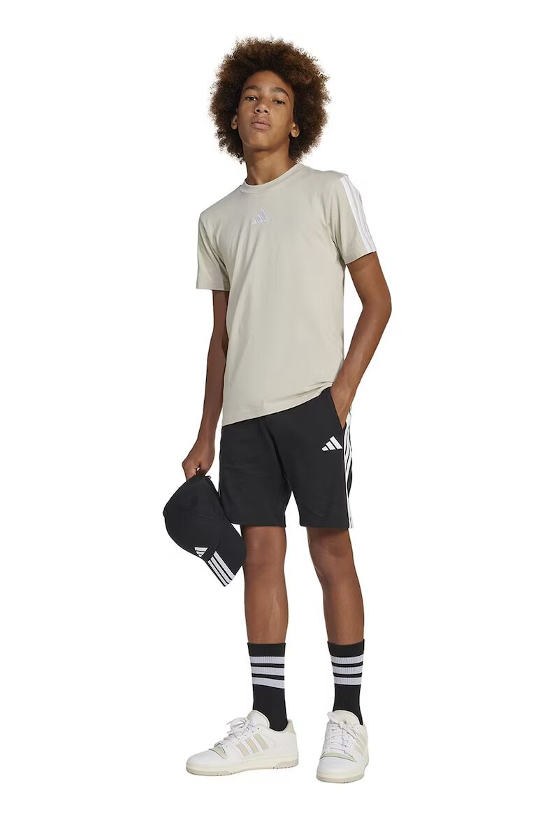 adidas Sportswear Къс панталон с връзка и джобове встрани Черен